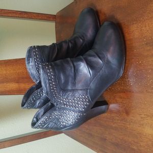 Cool People, Black Booties, Sz 9/9.5